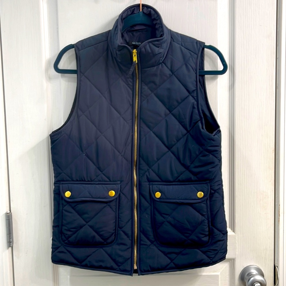 Navy Blue Quilted Vest size small